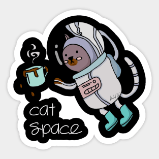 cat space Sticker